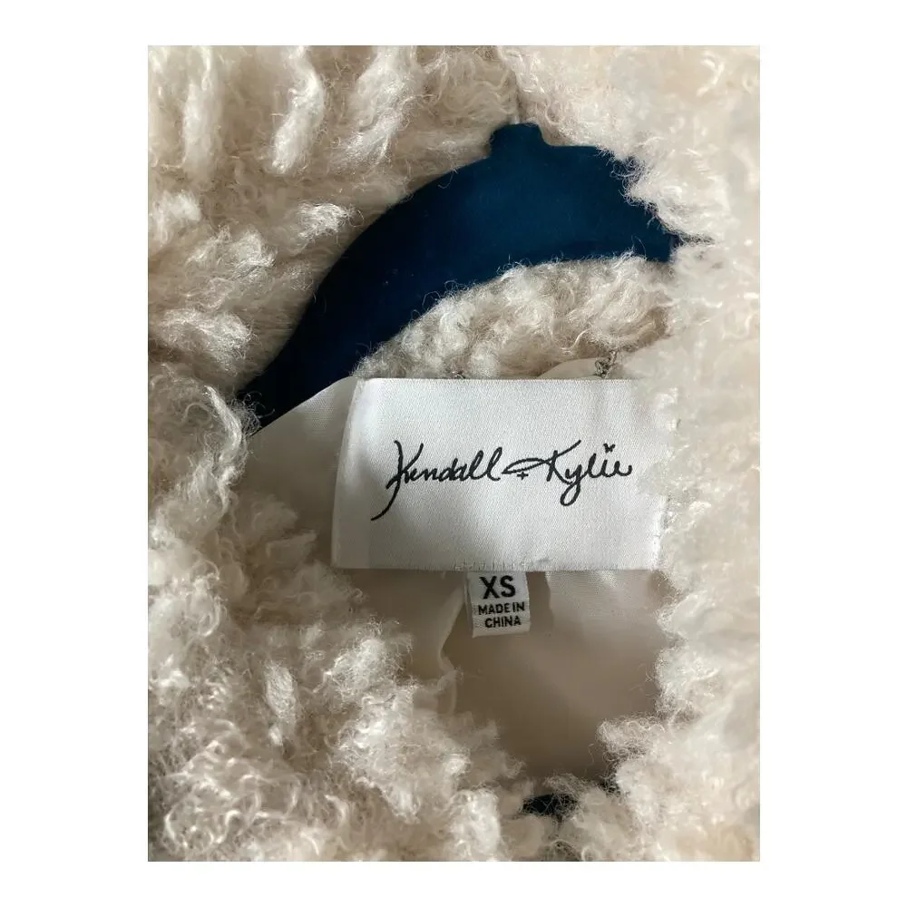 Kendall + Kylie Off White Soft Cropped Jacket